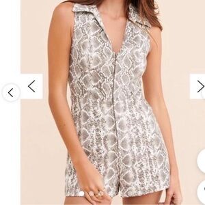 Urban Outfitters Vegan Leather Romper